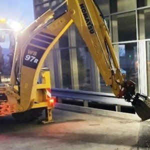 foto Komatsu WB97 SCALE+ crusher bucket backhoe loader 5buckets